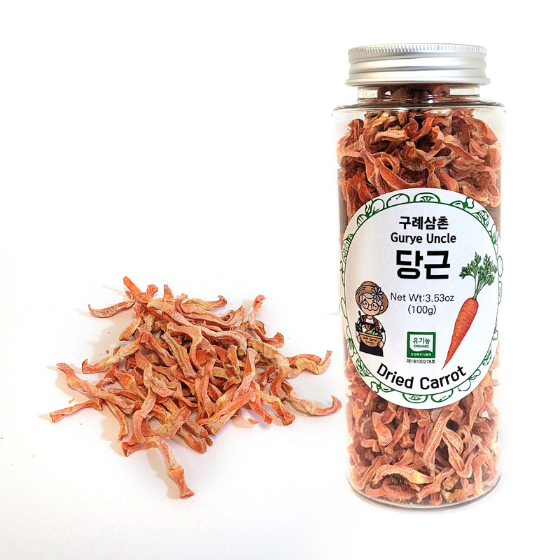 Gurye Uncle 100% Korea Natural Dehydrated Vegetable Flakes Cut & Sifted in Reclosable Bottle for Soup, Ramen Topping, Stir-fries, Salad